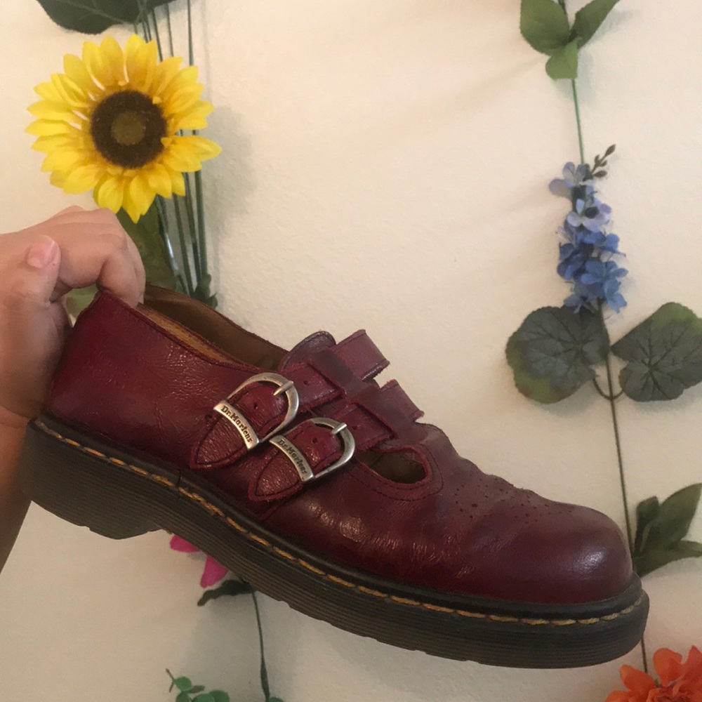 Red Mary Janes